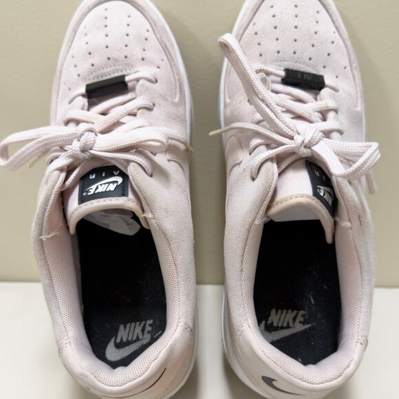 Nike Women's Air Force 1 Sage Suede Low Size 9.5 Barely Rose - AR5339 604 White - Picture 4 of 8